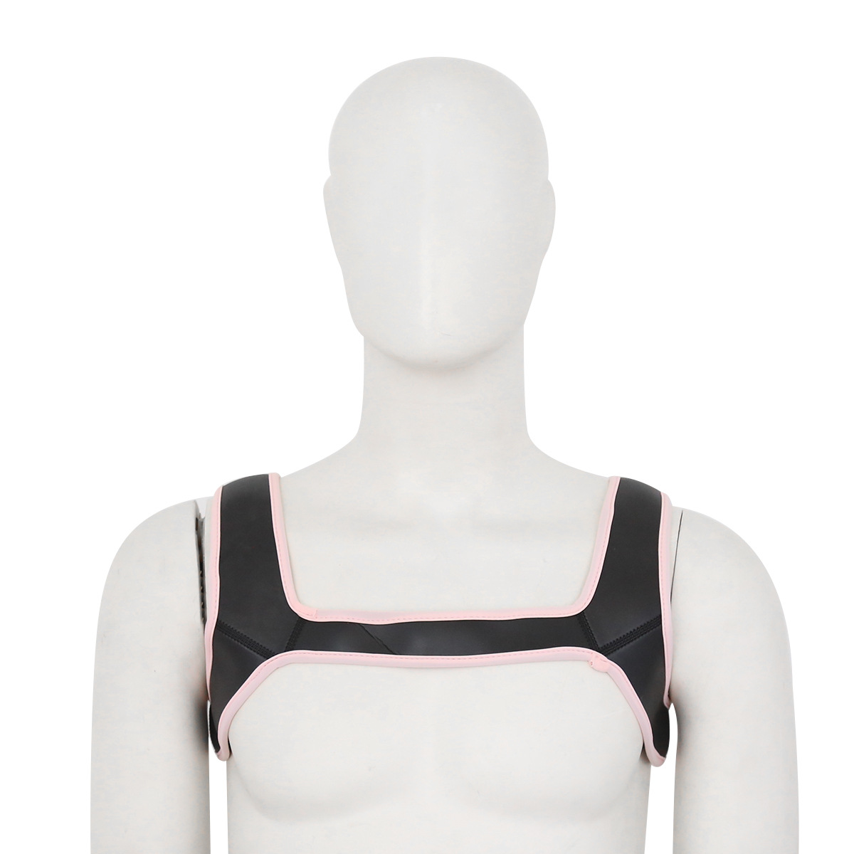 Neopren Harness - schwarz-pink