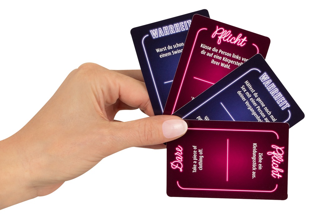 Erotisches Kartenspiel Wahrheit oder Pflicht für 2–8 Personen