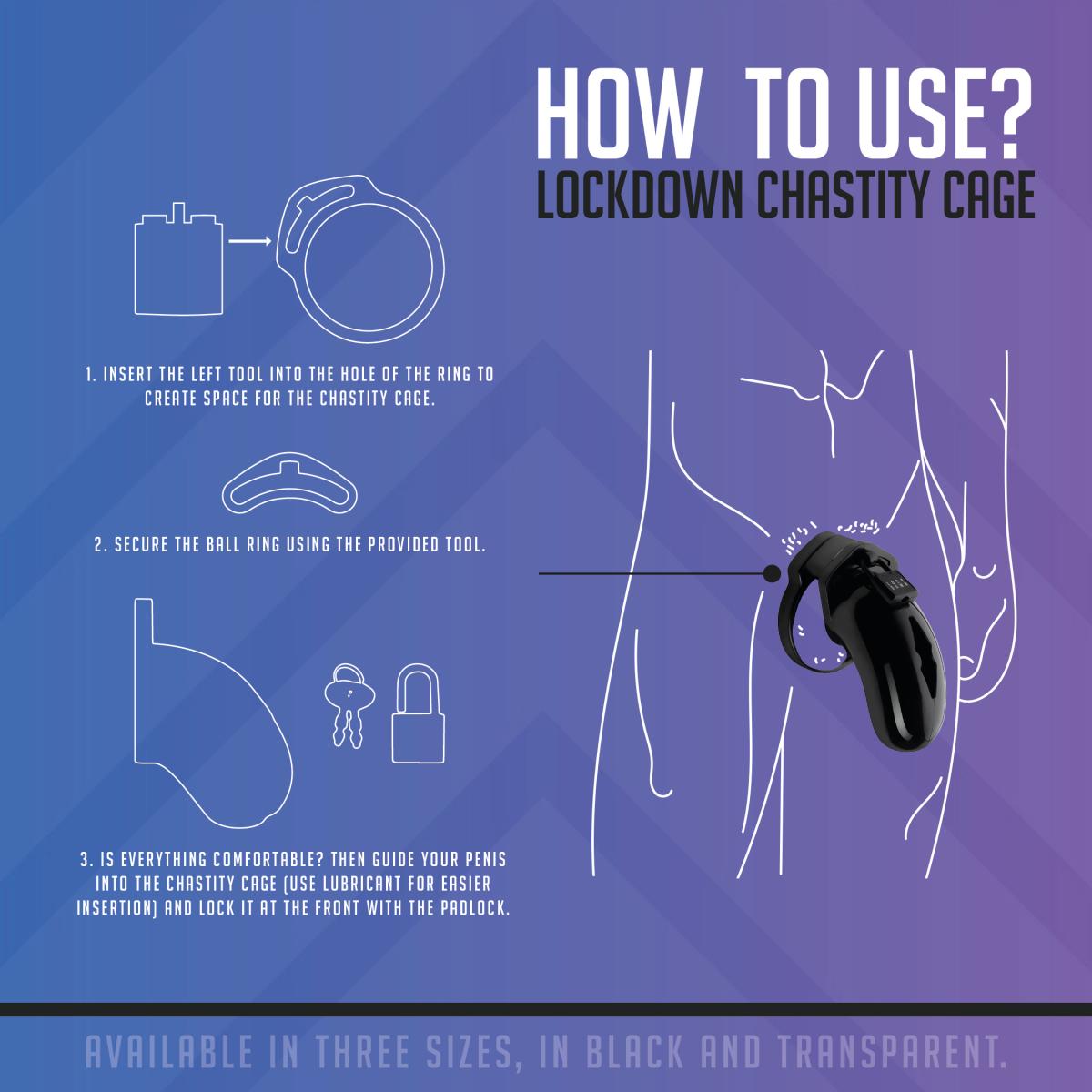 Lockdown Cock-Cage in Grösse "small"