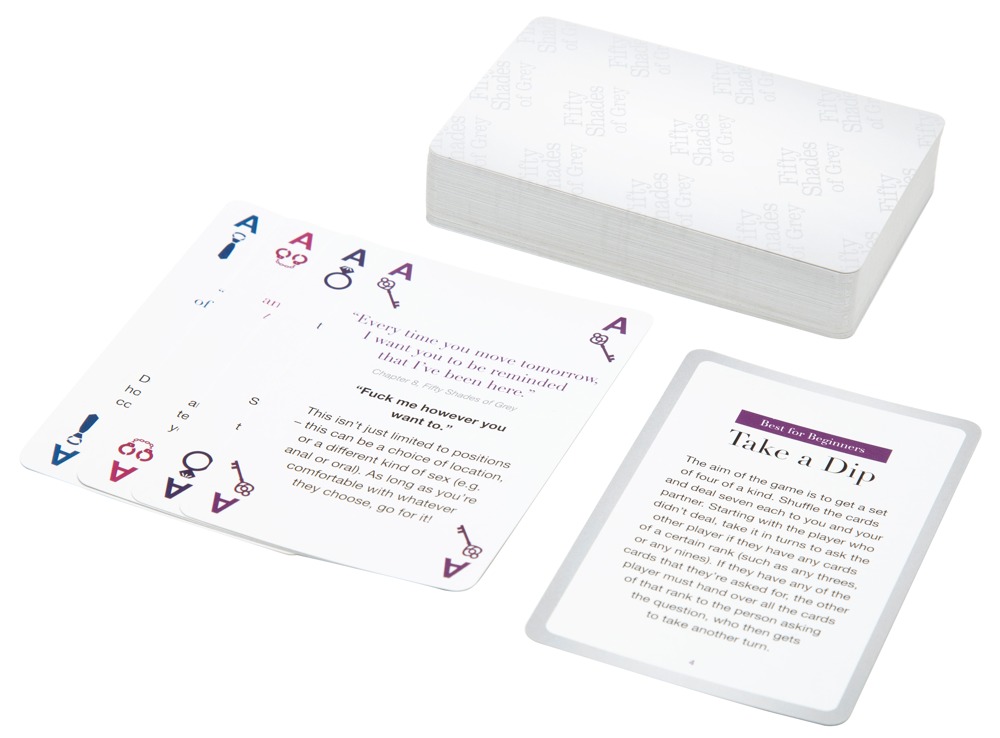 Dirty-Talk-Kartenspiel Play Nice mit 52 Karten – Fifty Shades of Grey