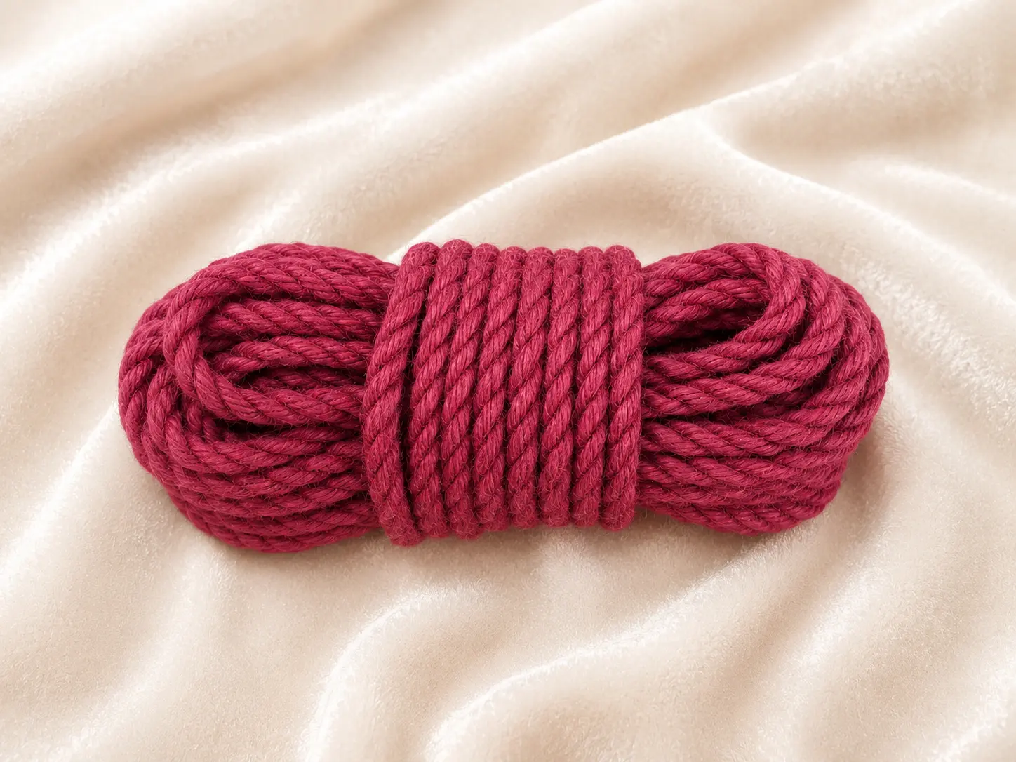 Hanfseil gefärbt 8mm 10 Meter in rot!