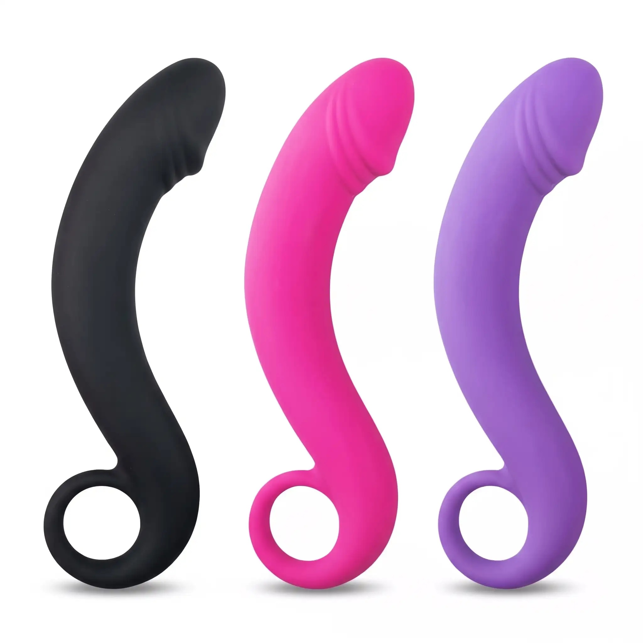 Anal Prostata-Dildo aus Silikon – Rosa
