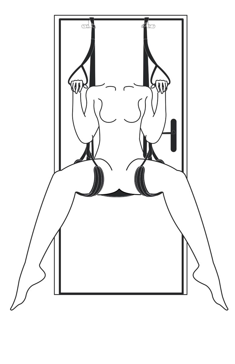 EasyToys Fetish Tür-Sexschaukel mit Beinschlaufen
