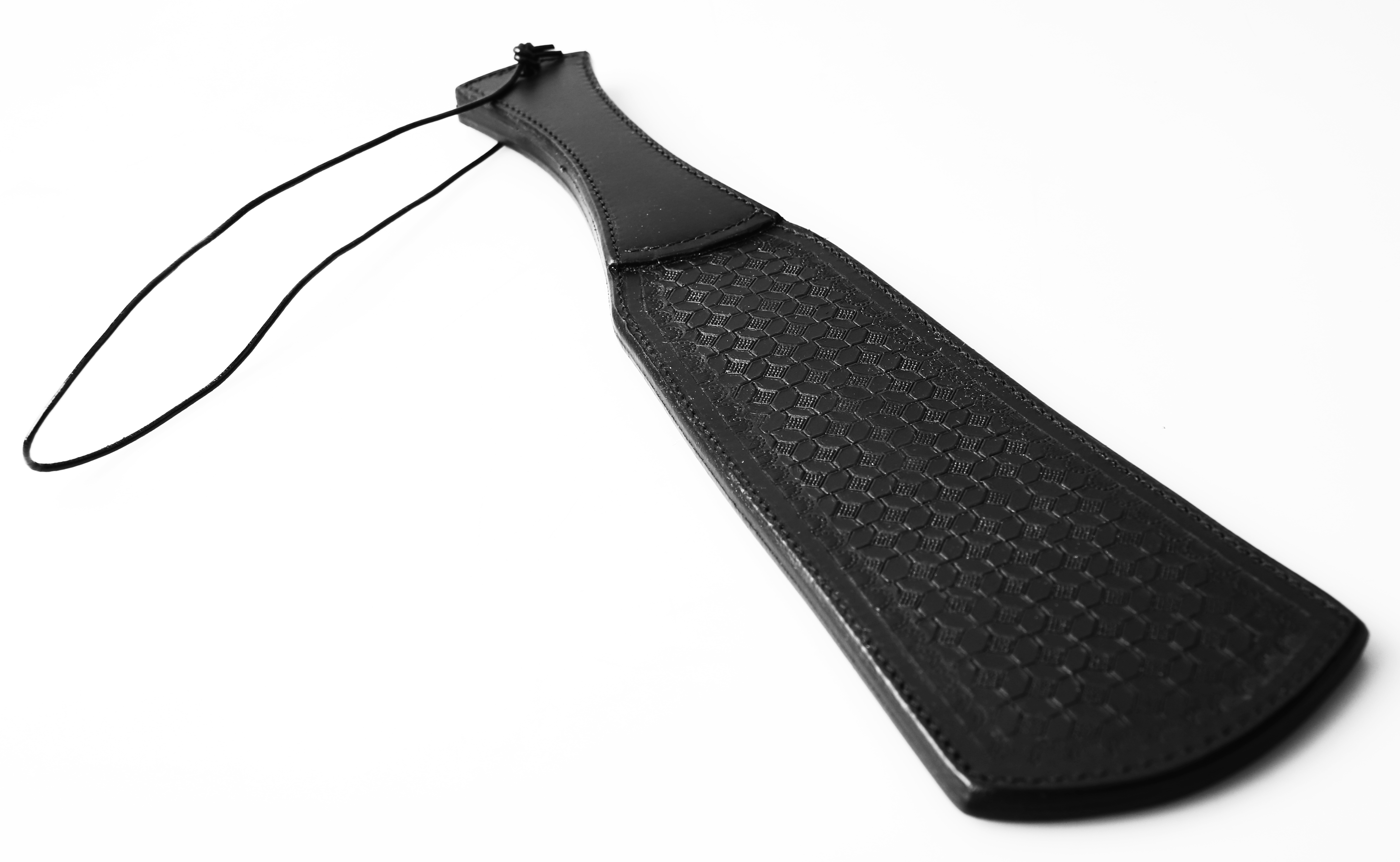 Punziertes Lederpaddle