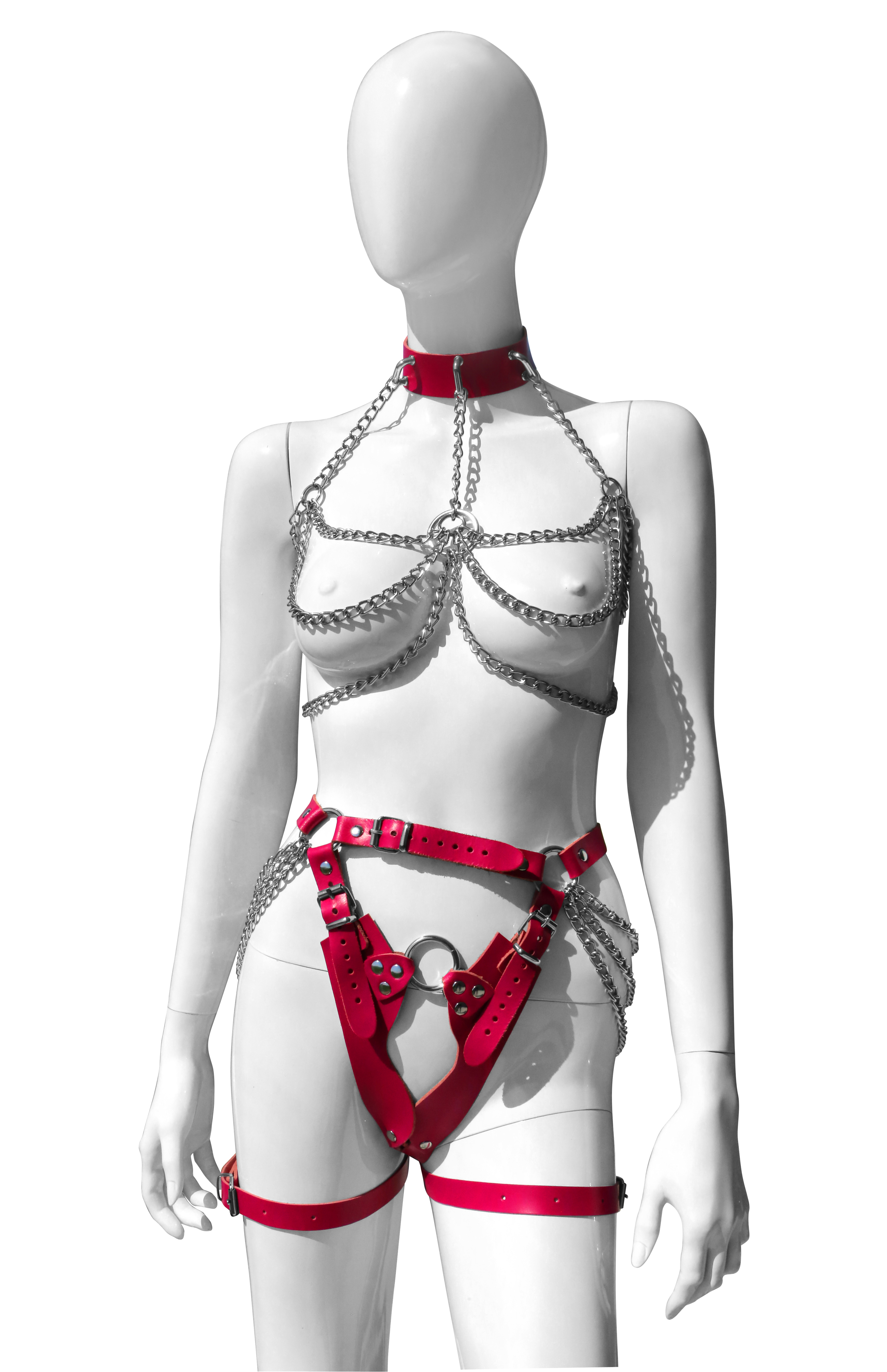 Body-Set "Pink meets Silver Chains"